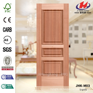 JHK-M03 Especial tres paneles en relieve línea comerciales superior venta Roble negro Sapele panel de la puerta